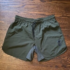 Olive Green Men's Athletic Shorts